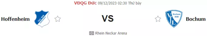 Nhận định bóng đá Hoffenheim vs Bochum, ngày 9/12